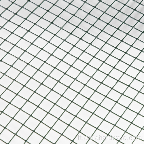 PVC Mesh filo saldato in ferro verde scuro